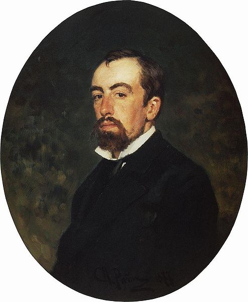 Василий Дмитриевич ПОЛЕНОВ. Портрет работы И. Репина (1877)